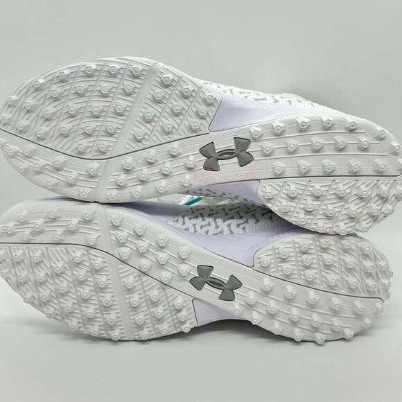 NEW! Under Armour Lacrosse Turf Cleats White Women's 9.5 - Picture 9 of 10